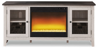 Dorrinson - TV Stand With Fireplace Insert by Ashley – Fireplace TV Stands