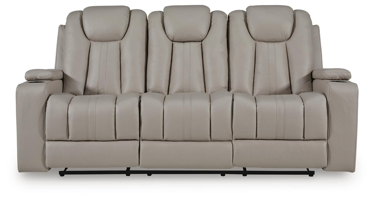 Elevate Edges - Reclining Sofa With Drop Down Table - Coin by Ashley – view 4
