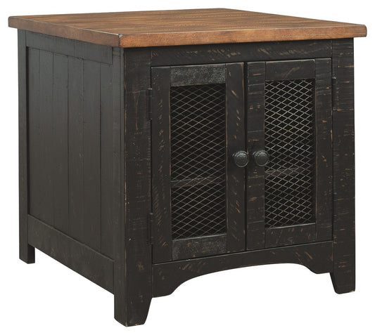 Valebeck - Rectangular End Table - Black / Brown by Ashley – End Tables