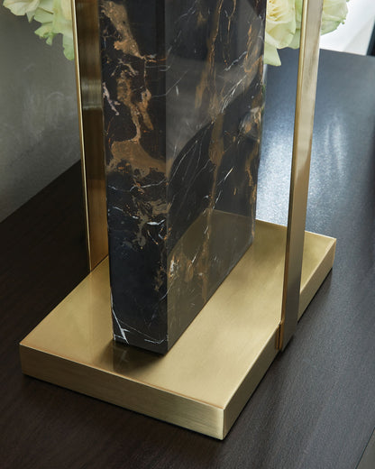 Neonish - Marble Table Lamp - Black / Gold Finish by Ashley – view 4