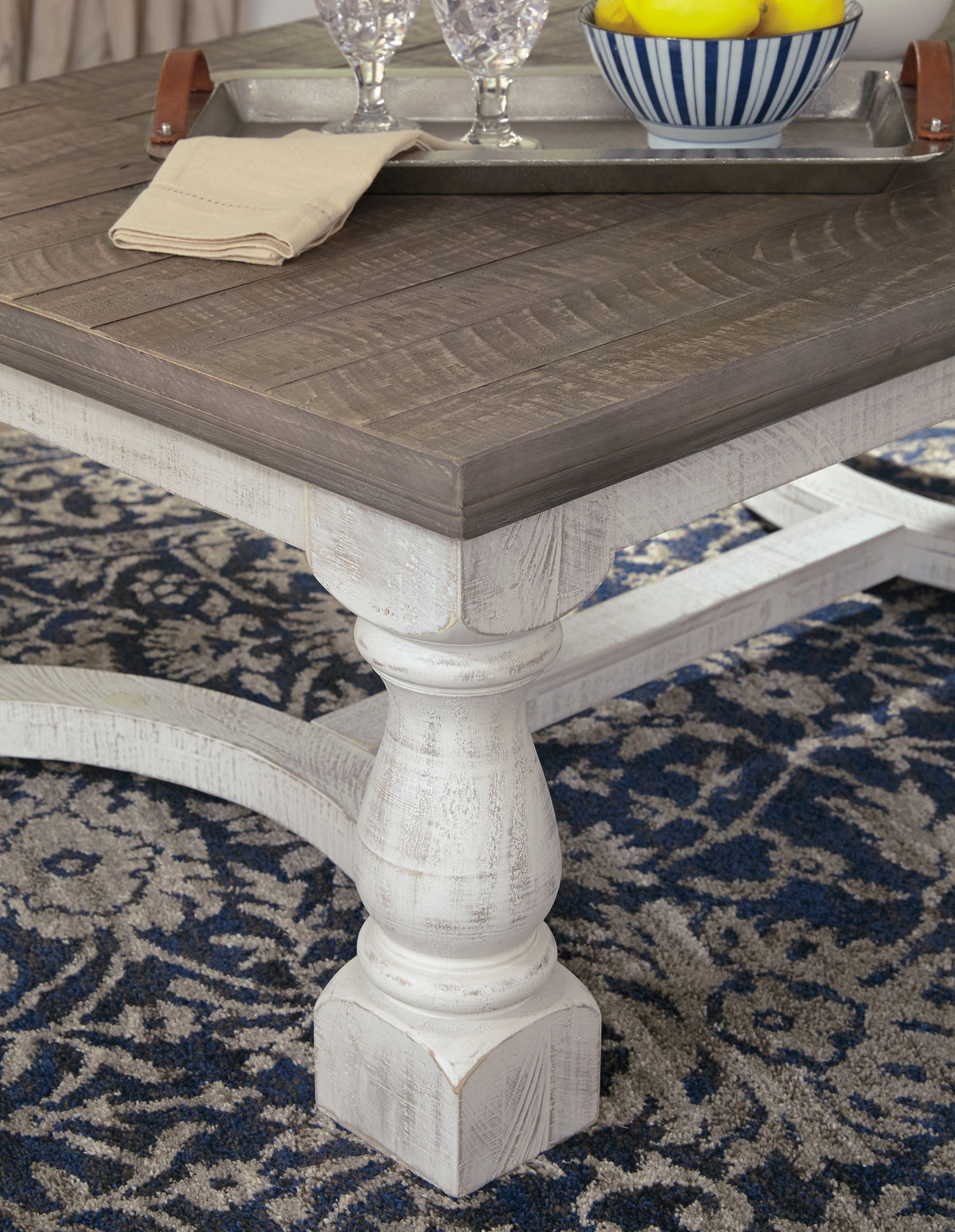Havalance - Rectangular Cocktail Table - Gray / White by Ashley – view 3