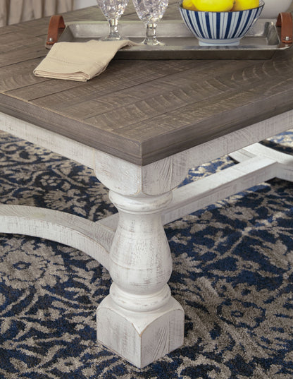 Havalance - Rectangular Cocktail Table - Gray / White by Ashley – view 3