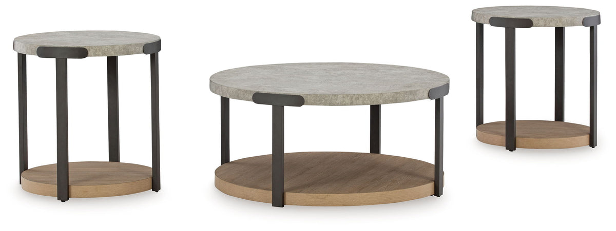Darthurst - Occasional Table Set (Set of 3) - Light Brown by Ashley – Table Sets