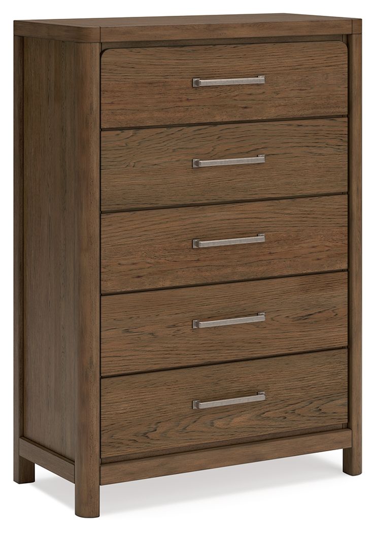 Cabalynn - Five Drawer Chest - Light Brown by Ashley – Accent Chests