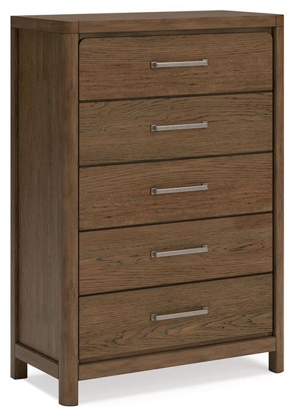 Cabalynn - Five Drawer Chest - Light Brown by Ashley – Accent Chests