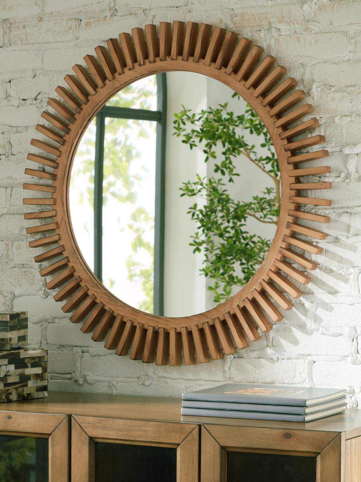 Tedwell - Accent Mirror - Brown by Ashley – view 4