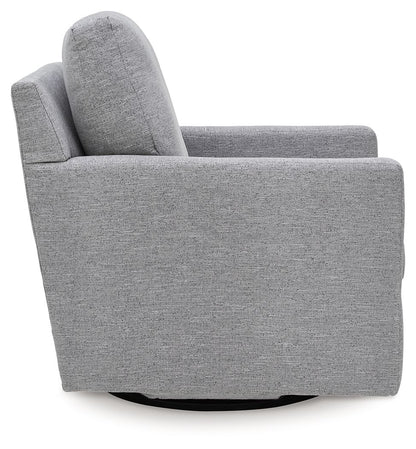 Freybourne Next-Gen Nuvella - Swivel Accent Chair - Pewter by Ashley – view 4