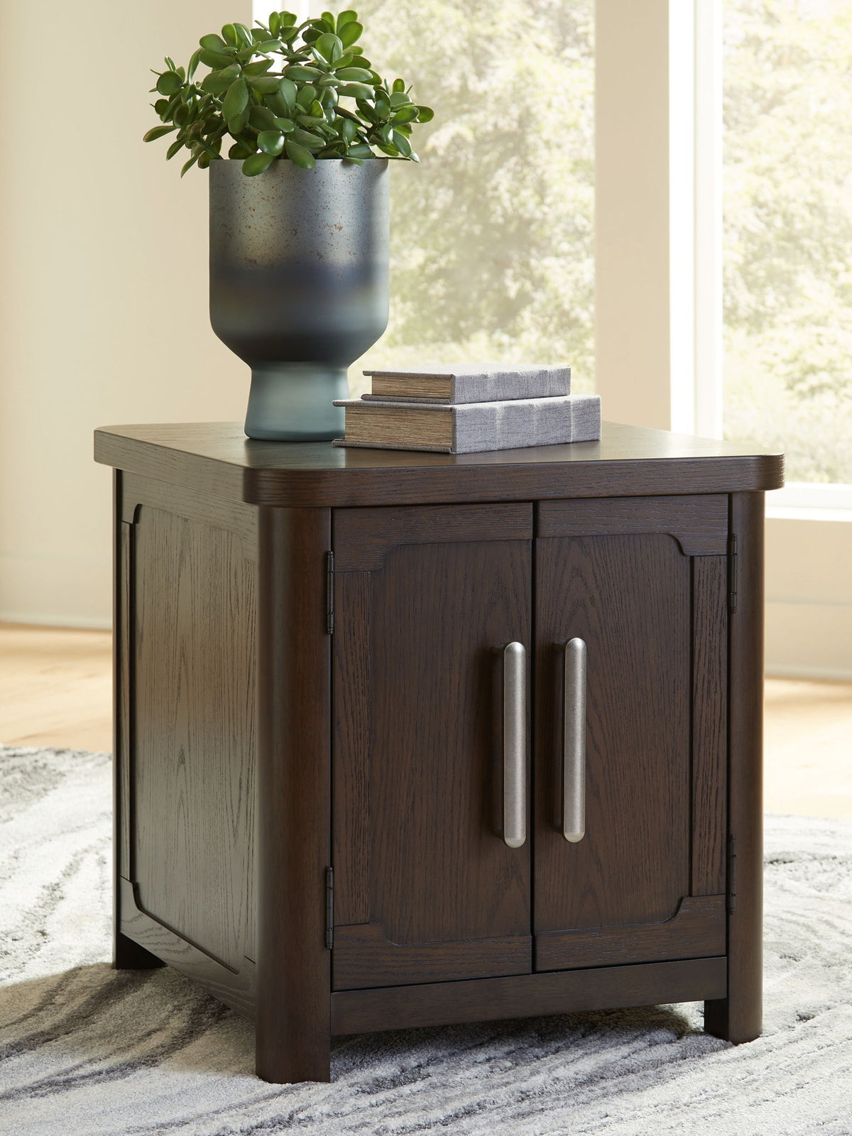Breckington - Rectangular 2-door End Table - Dark Brown by Ashley – view 4