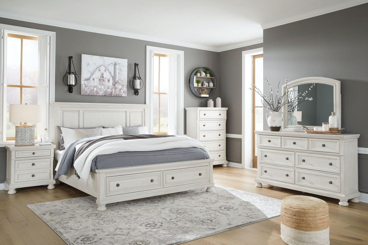 Robbinsdale - Panel Storage Bedroom Set by Ashley – 6 Piece Bedroom Sets