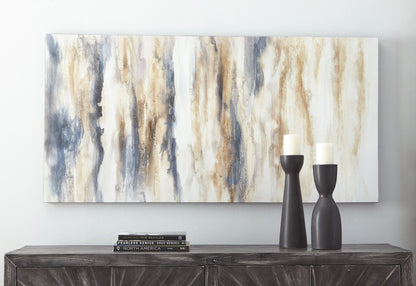 Joely - Wall Art - Blue / Tan by Ashley – view 3