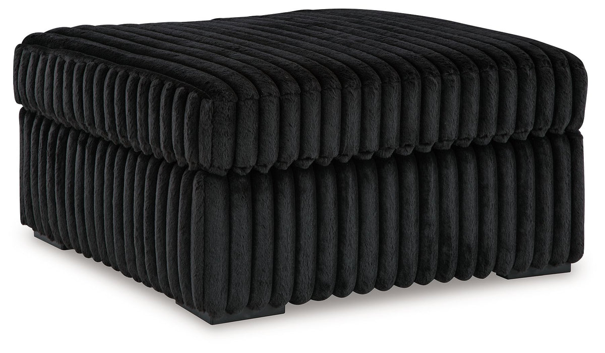 Midnight-Madness - Oversized Accent Ottoman by Ashley – Accent Ottomans