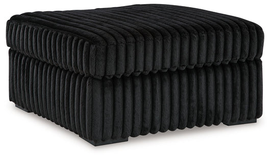 Midnight-Madness - Oversized Accent Ottoman by Ashley – Accent Ottomans