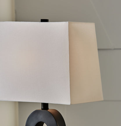 Markellton - Poly Table Lamp (Set of 2) - Black by Ashley – view 3