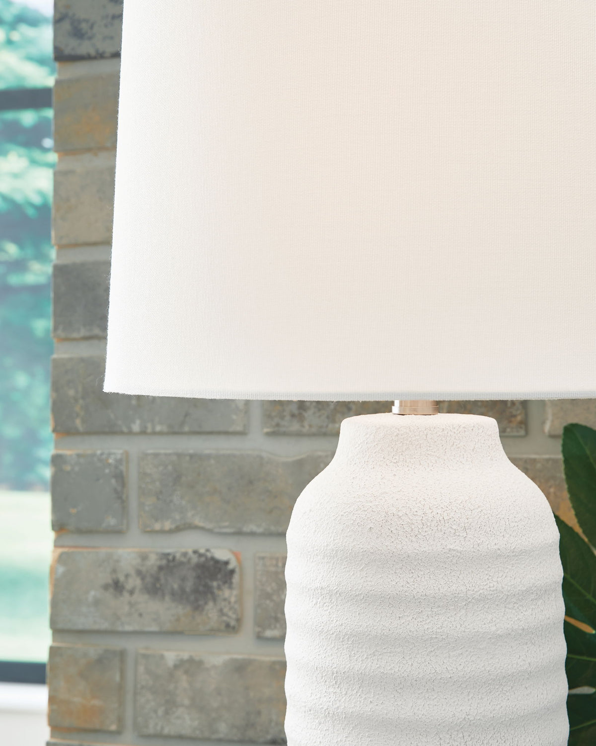 Vauville - Poly Table Lamp (Set of 2) - White by Ashley – view 4