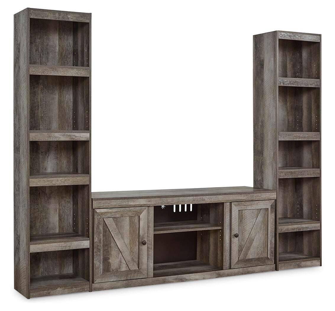 Wynnlow - 3-Piece Entertainment Center - Gray by Ashley – Entertainment Centers