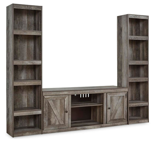 Wynnlow - 3-Piece Entertainment Center - Gray by Ashley – Entertainment Centers