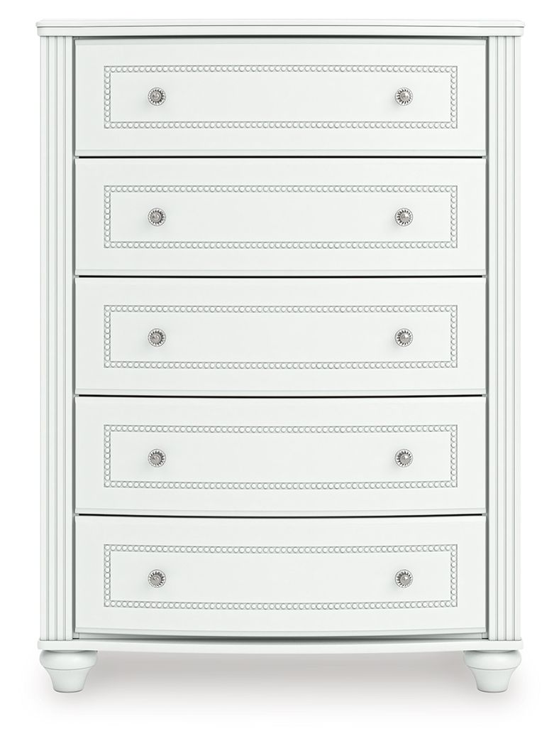 Kozlani - Five Drawer Chest - White by Ashley – view 4