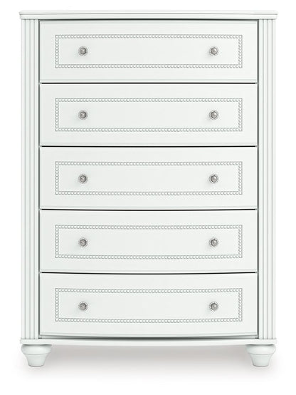 Kozlani - Five Drawer Chest - White by Ashley – view 4