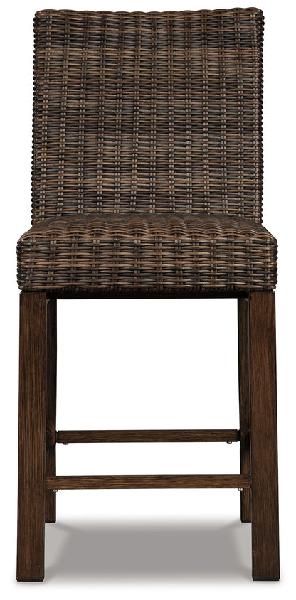Paradise Trail - Barstool (Set of 2) - Medium Brown by Ashley – view 4