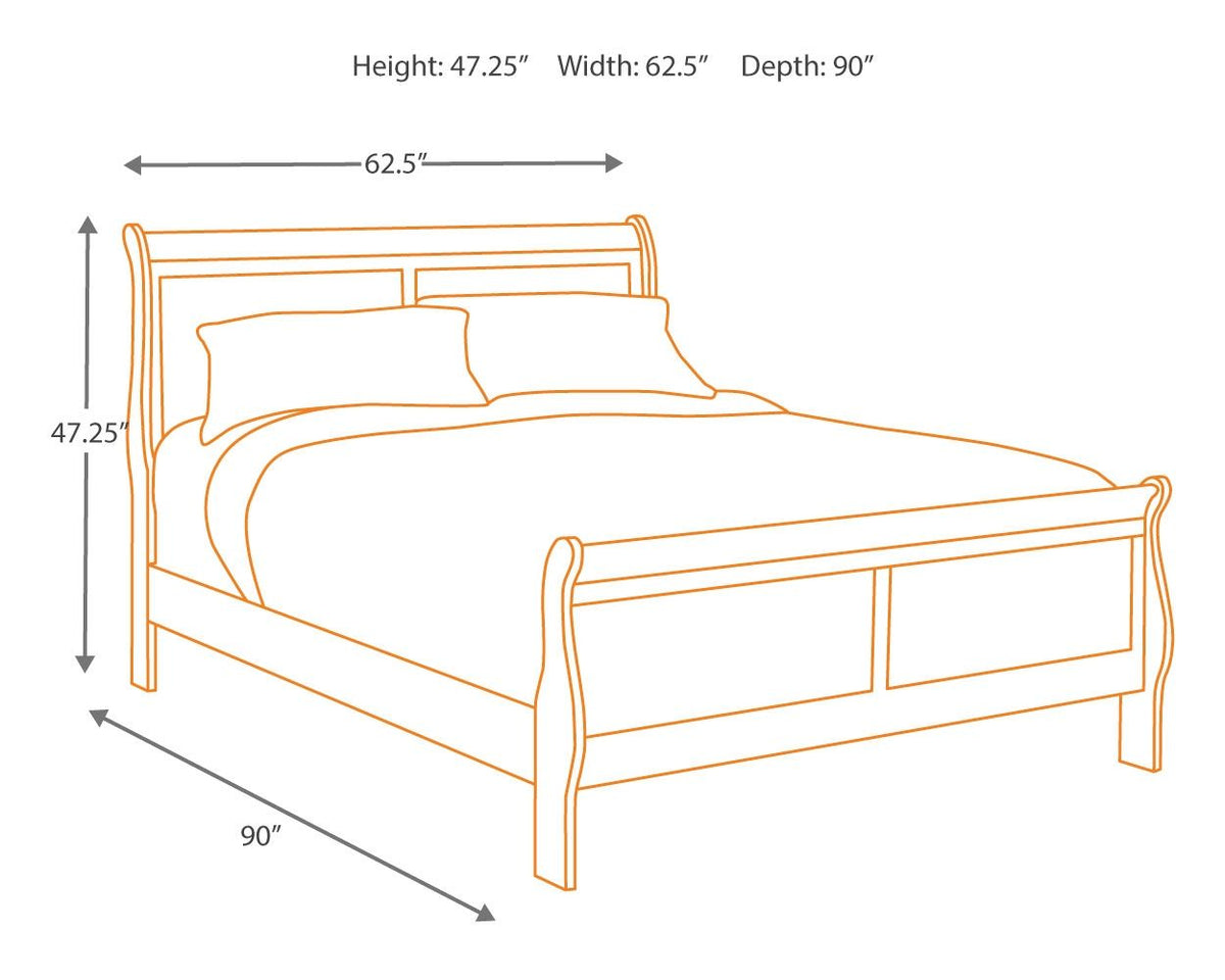 Alisdair - Sleigh Bed by Ashley – view 3