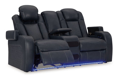 Fyne-dyme - Power Reclining Loveseat With Console/Adj Hdrst by Ashley – view 7