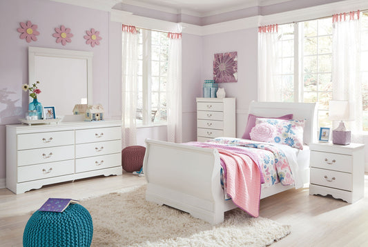 Anarasia - Sleigh Bed Set by Ashley – 6 Piece Bedroom Sets