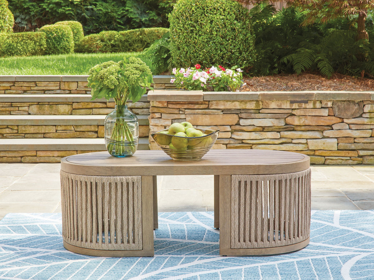 Serena Shores - Rectangular Cocktail Table - Beige by Ashley – view 3