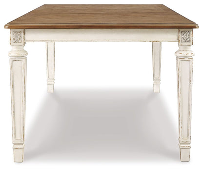 Realyn - Rectangular Dining Room Extension Table - Chipped White by Ashley – view 4