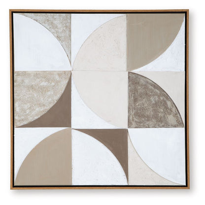 Harelman - Wall Art - Tan / Taupe / White by Ashley – Canvas Art