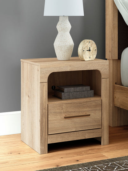 Kinlanni - One Drawer Night Stand - Tan by Ashley – view 4