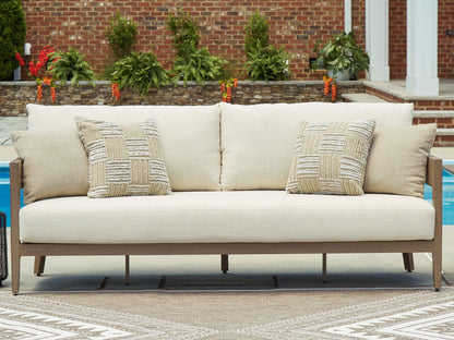 Serene Bay - Sofa With Cushion - Dark Brown / White by Ashley – view 4