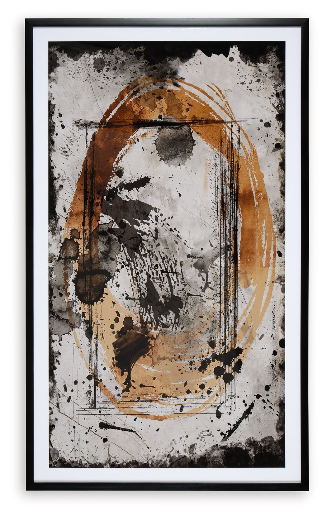 Clefting - Wall Art - Black / Caramel / Tan by Ashley – view 3