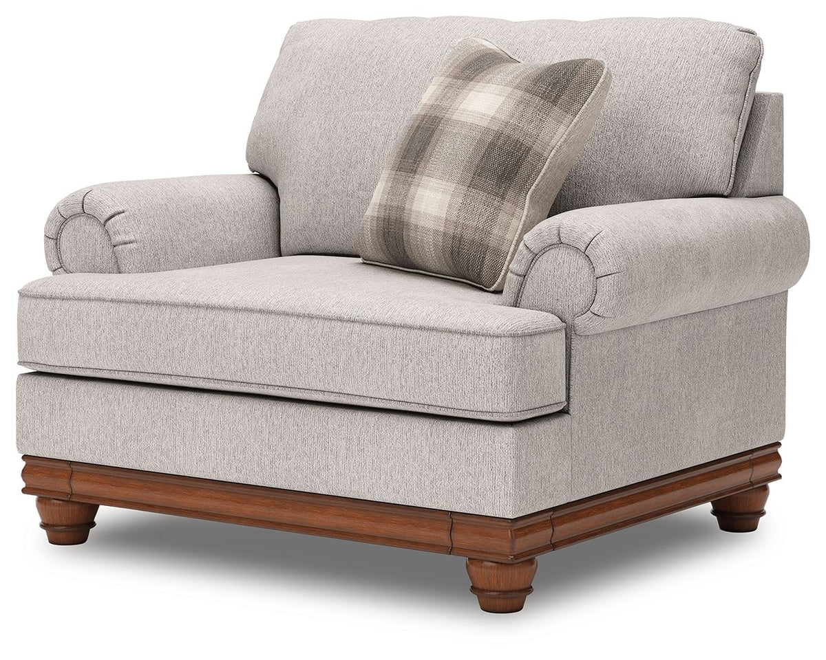 Clearbrooke - Chair And A Half - Sandstone by Ashley – Arm Chairs