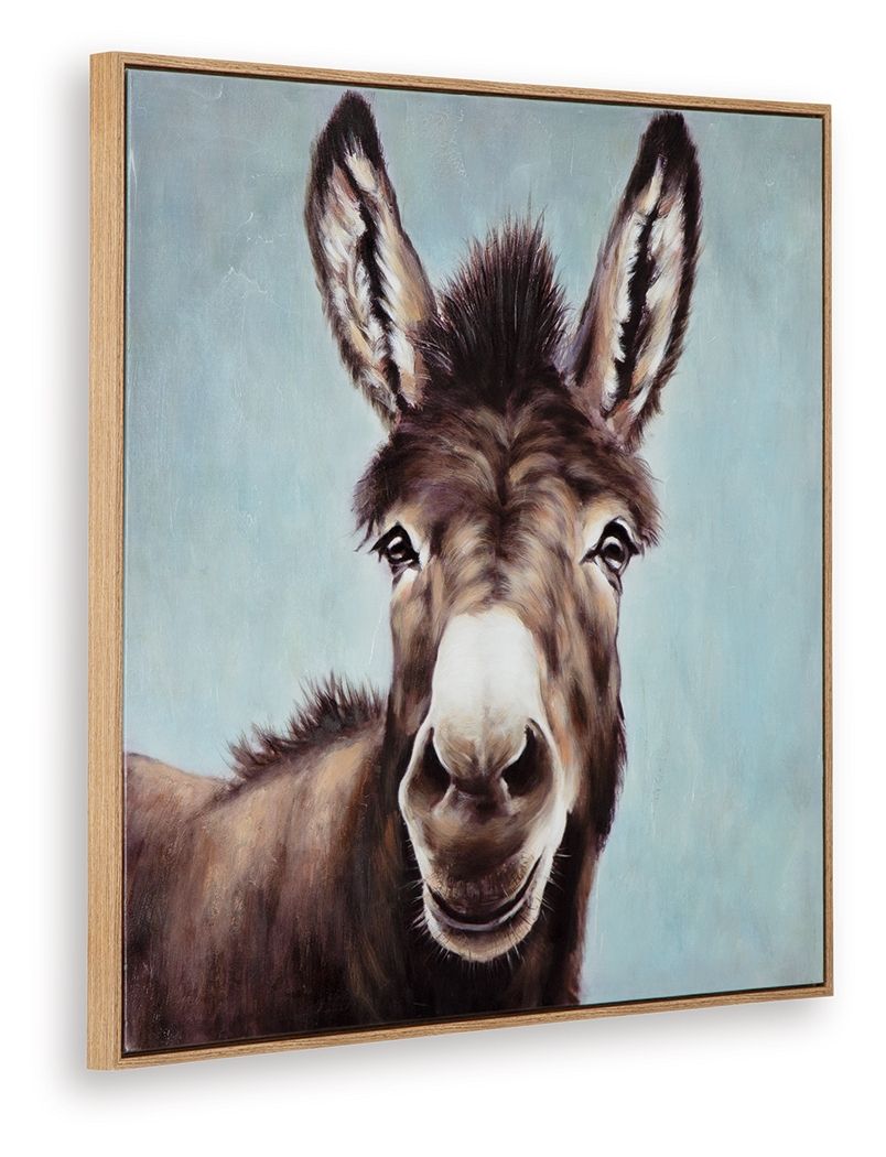 Landerton - Wall Art - Brown / Blue / White by Ashley – view 3