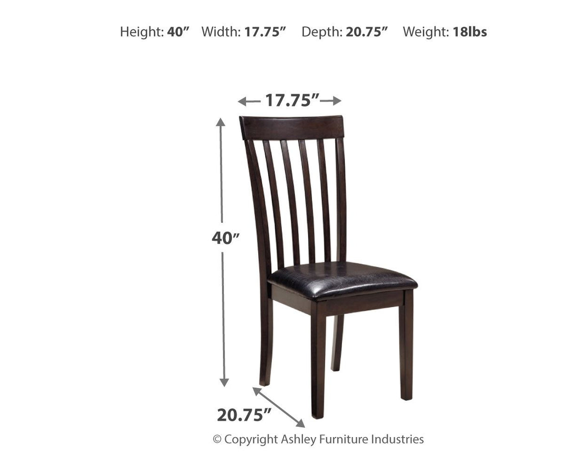 Hammis - Dining UPH Side Chair (Set of 2) - Dark Brown by Ashley – view 3
