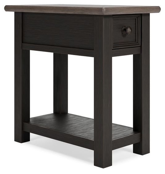 Tyler Creek - Chair Side End Table - Black / Gray by Ashley – Chair Side Tables