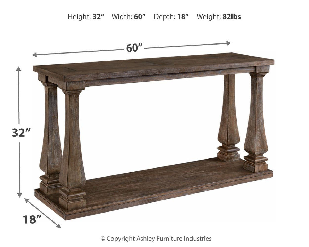 Johnelle - Sofa Table - Gray by Ashley – view 3