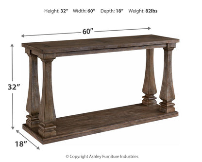 Johnelle - Sofa Table - Gray by Ashley – view 3