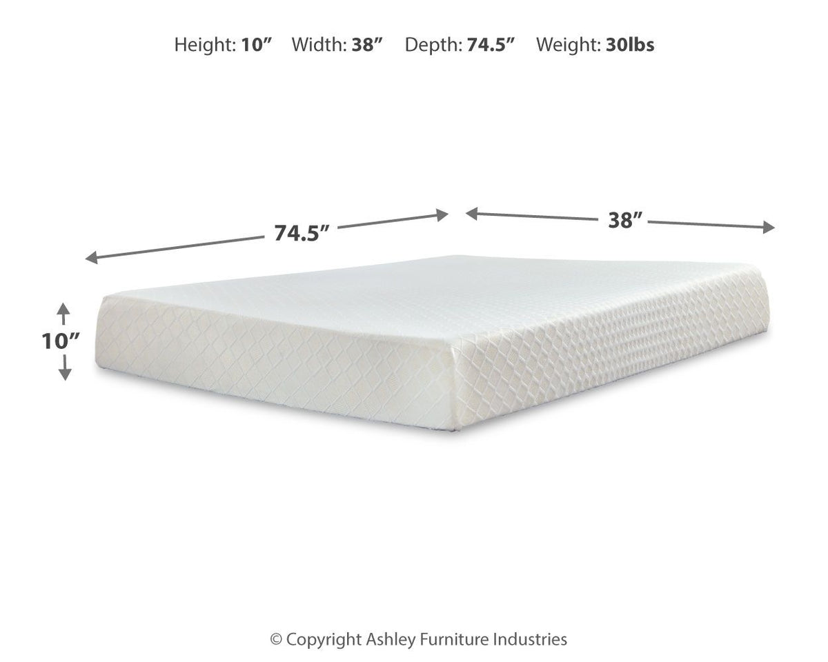 10 Inch Chime Memory Foam - Firm Memory Foam Mattress by Ashley – view 4