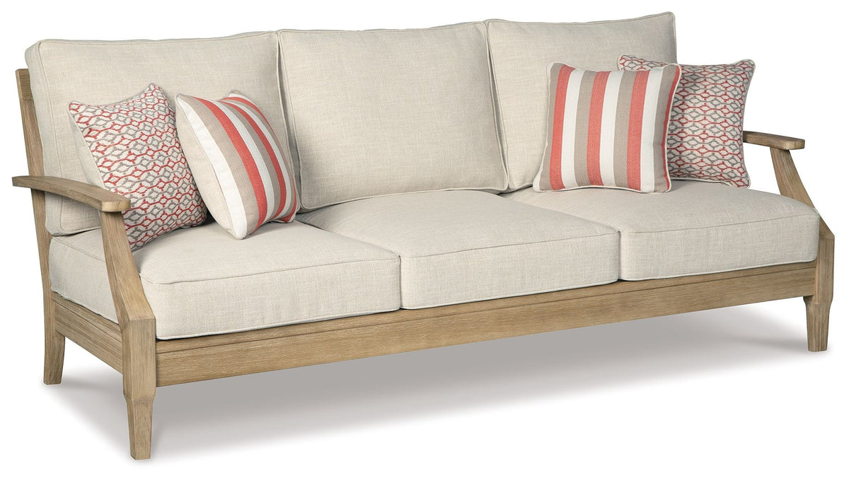 Clare View - Sofa with Cushion - Beige by Ashley – Sofas