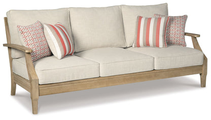 Clare View - Sofa with Cushion - Beige by Ashley – Sofas