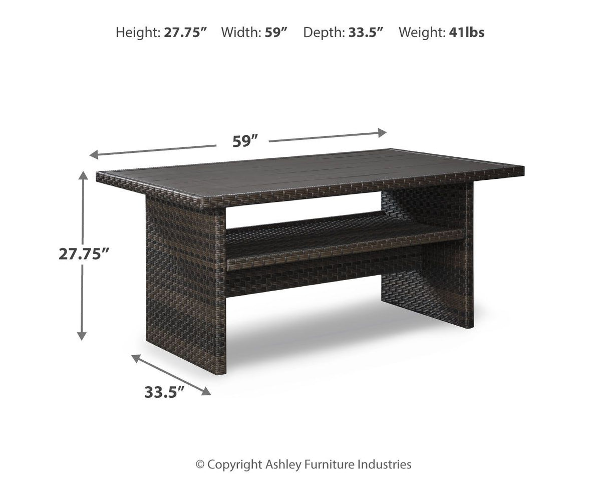 Easy Isle - RECT Multi-Use Table - Dark Brown / Beige by Ashley – view 3