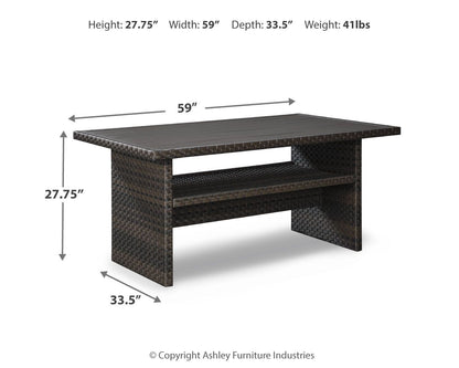 Easy Isle - RECT Multi-Use Table - Dark Brown / Beige by Ashley – view 3