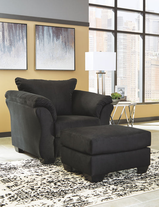 Darcy - Chair With Ottoman by Ashley – view 2