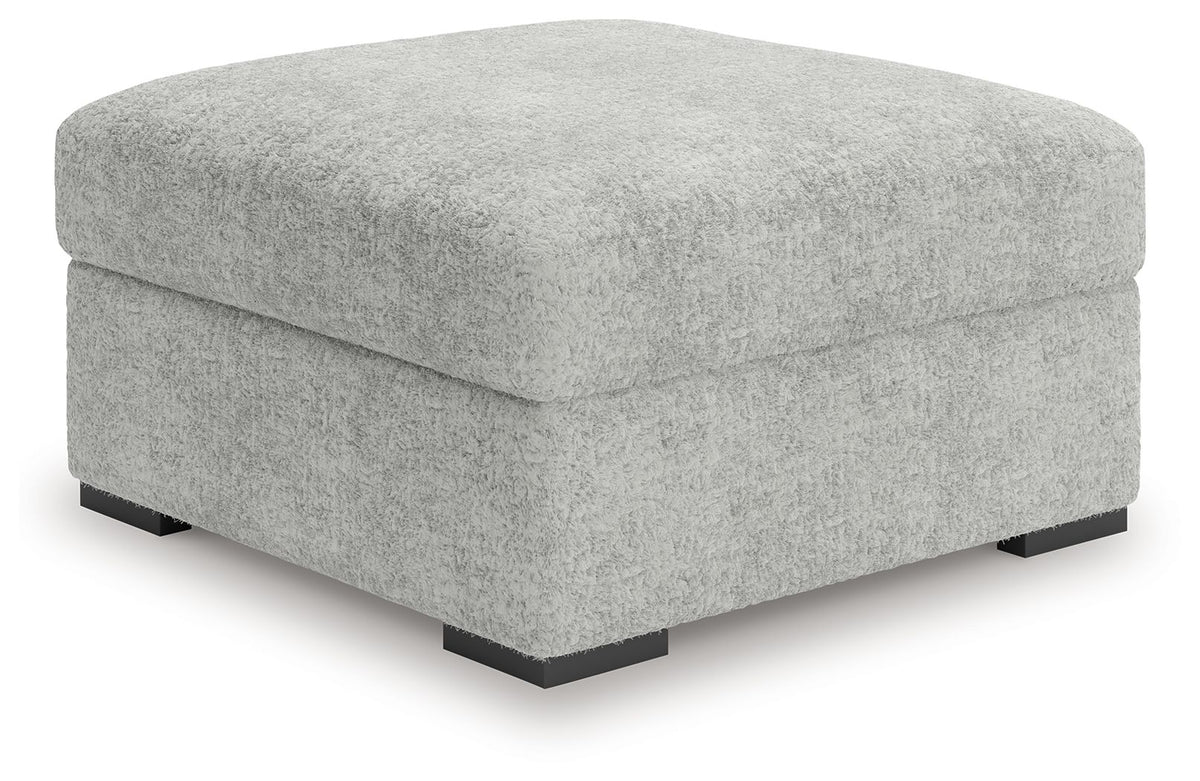 Cuddle Plush - Oversized Accent Ottoman - Arctic by Ashley – Accent Ottomans