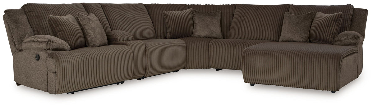 Top Tier - 6 Piece Reclining Sectional by Ashley – Reclining Sectionals