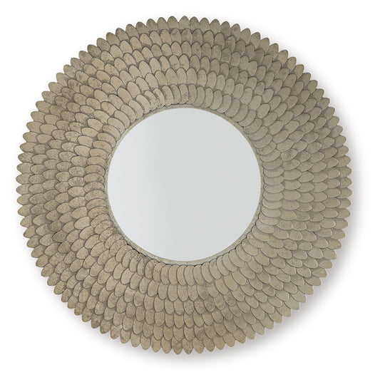 Wrightmund - Accent Mirror - Champagne Finish by Ashley – Accent Mirrors