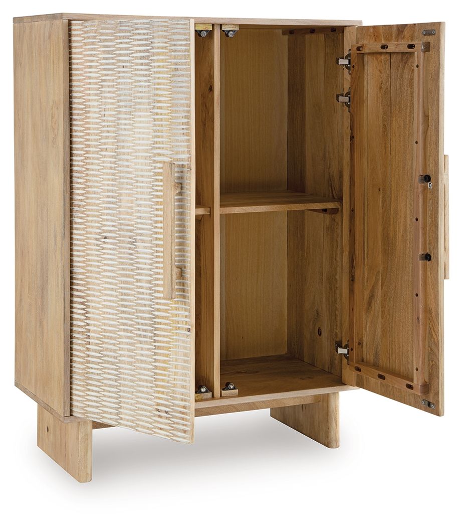 Dallinbury - Accent Cabinet - Natural / White Wash by Ashley – view 4
