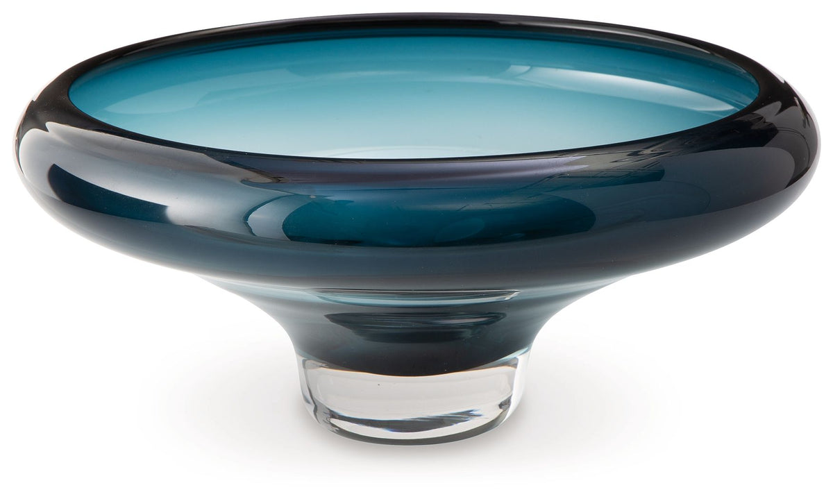 Vallborough - Indoor/Outdoor Bowl - Teal Blue by Ashley – Plates & Bowls