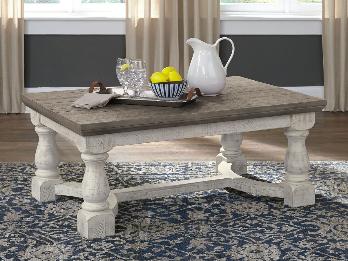 Havalance - Rectangular Cocktail Table - Gray / White by Ashley – view 4